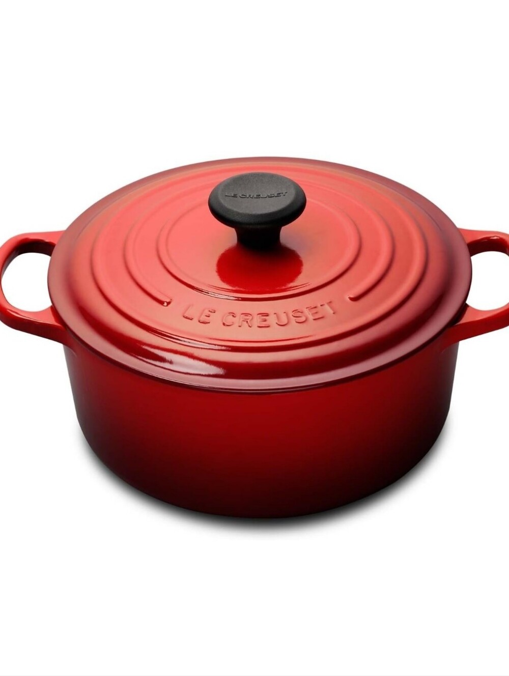 Le Creuset Enameled Cast Iron Signature Round 3.5QT Dutch Oven-Cerise/Cherry Red